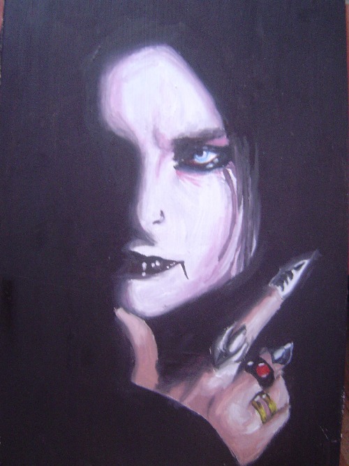 Dani Filth ( olej na sololitu, A4, 2009 )