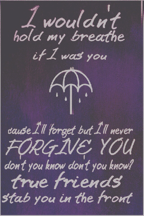 Перевод песни i wouldn t. Bring me the Horizon true friends. True friends перевод. True friends. True friends stub into the Front.