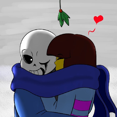 Můj nejoblíbenější Undertale ship ^^ Sans x Frisk