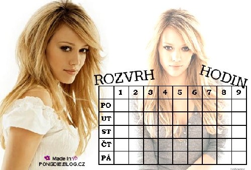 hilary duff-rozvrh hodin