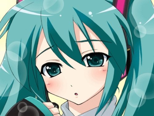 Na fotce je Hatsune Miku.